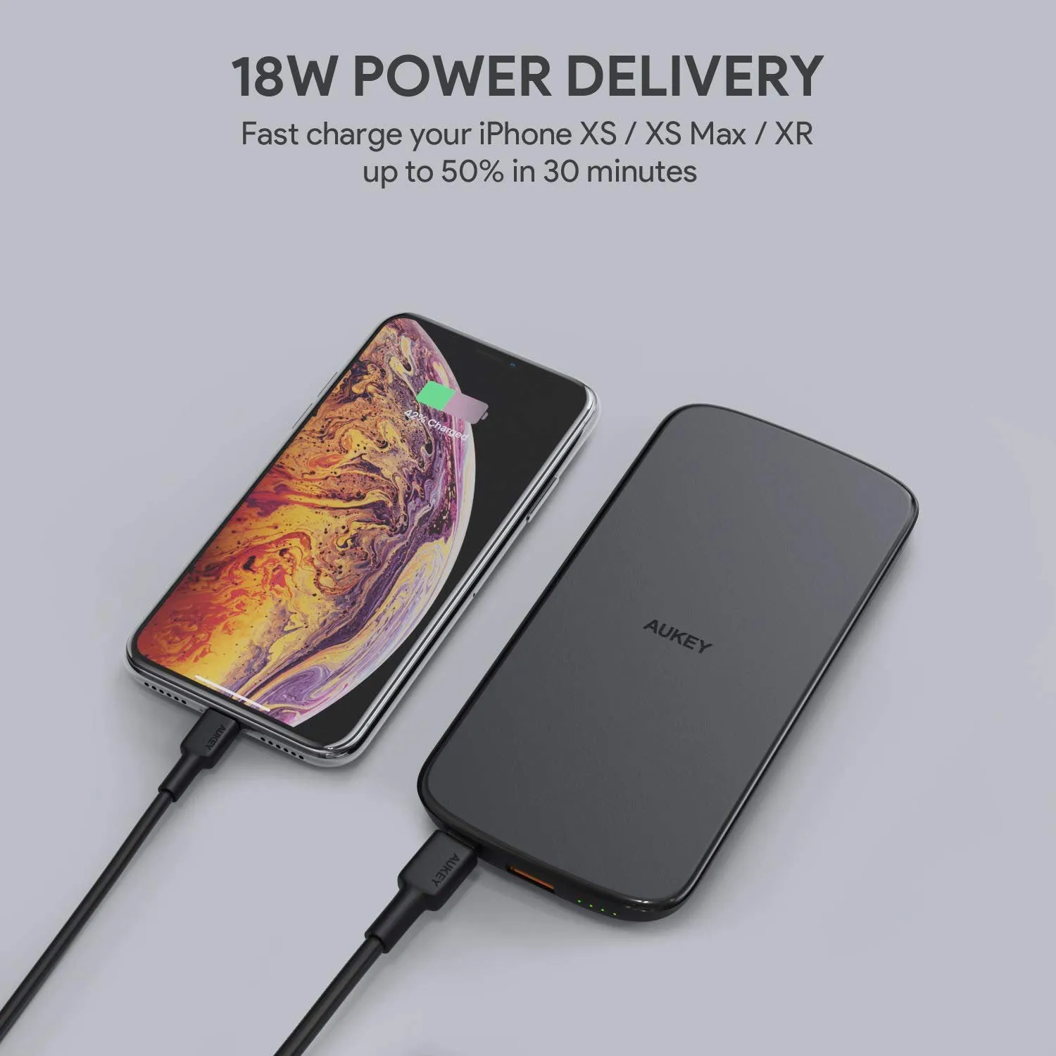 10,000mAh Power Bank with Built-In Wireless Charging Pad   Power Delivery Charging Base