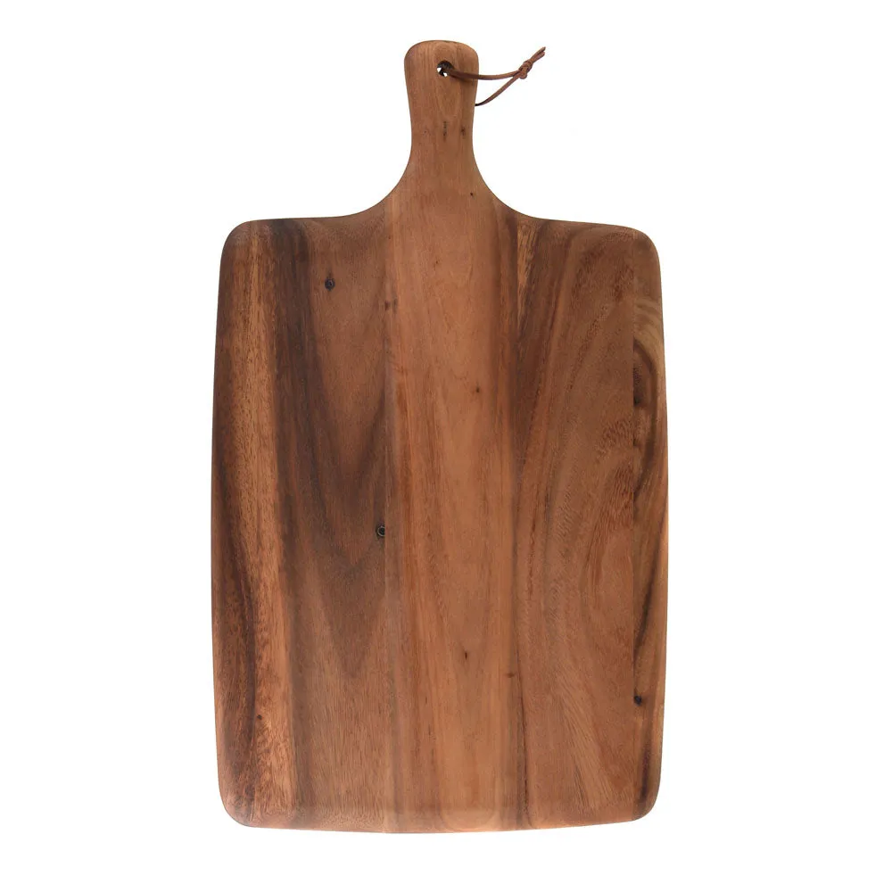 Acacia Wood Board Rectangle Tablet with Handle 30x50cm