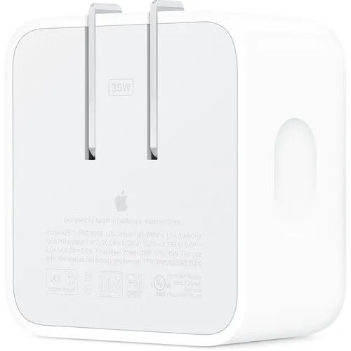 Apple 35W Dual USBC Port Compact Power Adapter - White