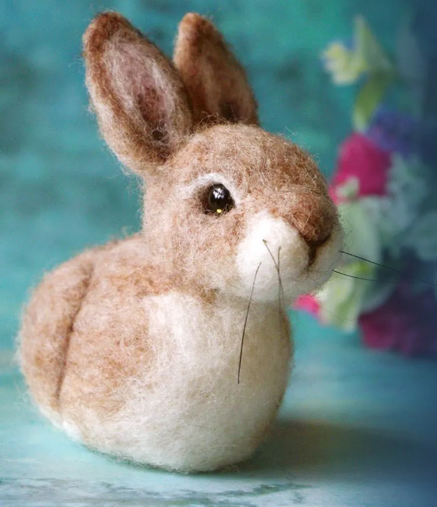 Baby Bunny Needle Felting Kit