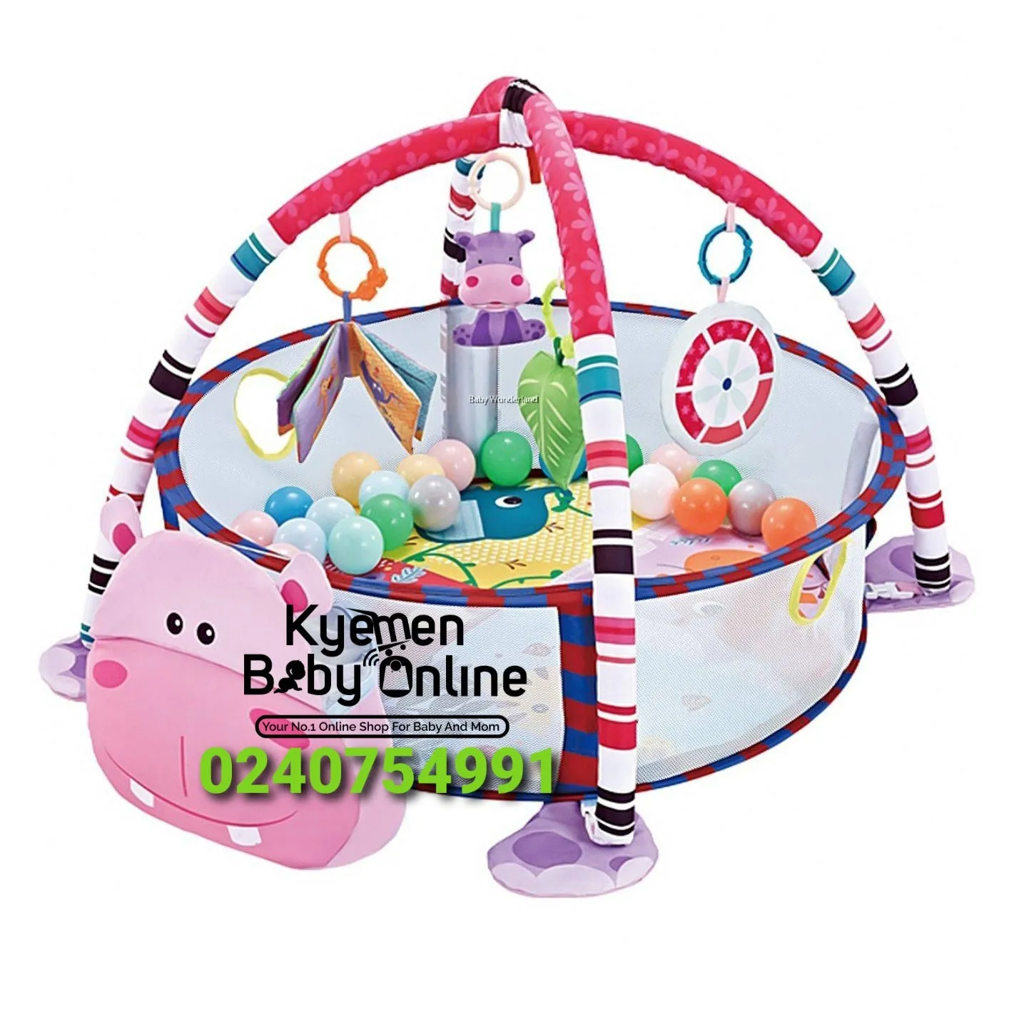 Baby Play Mat With Toys (Activity Gym & Ball Pit With 20 Balls) [668-33]