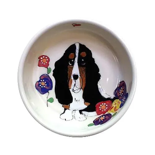 Basset Hound 8 Dog Bowl