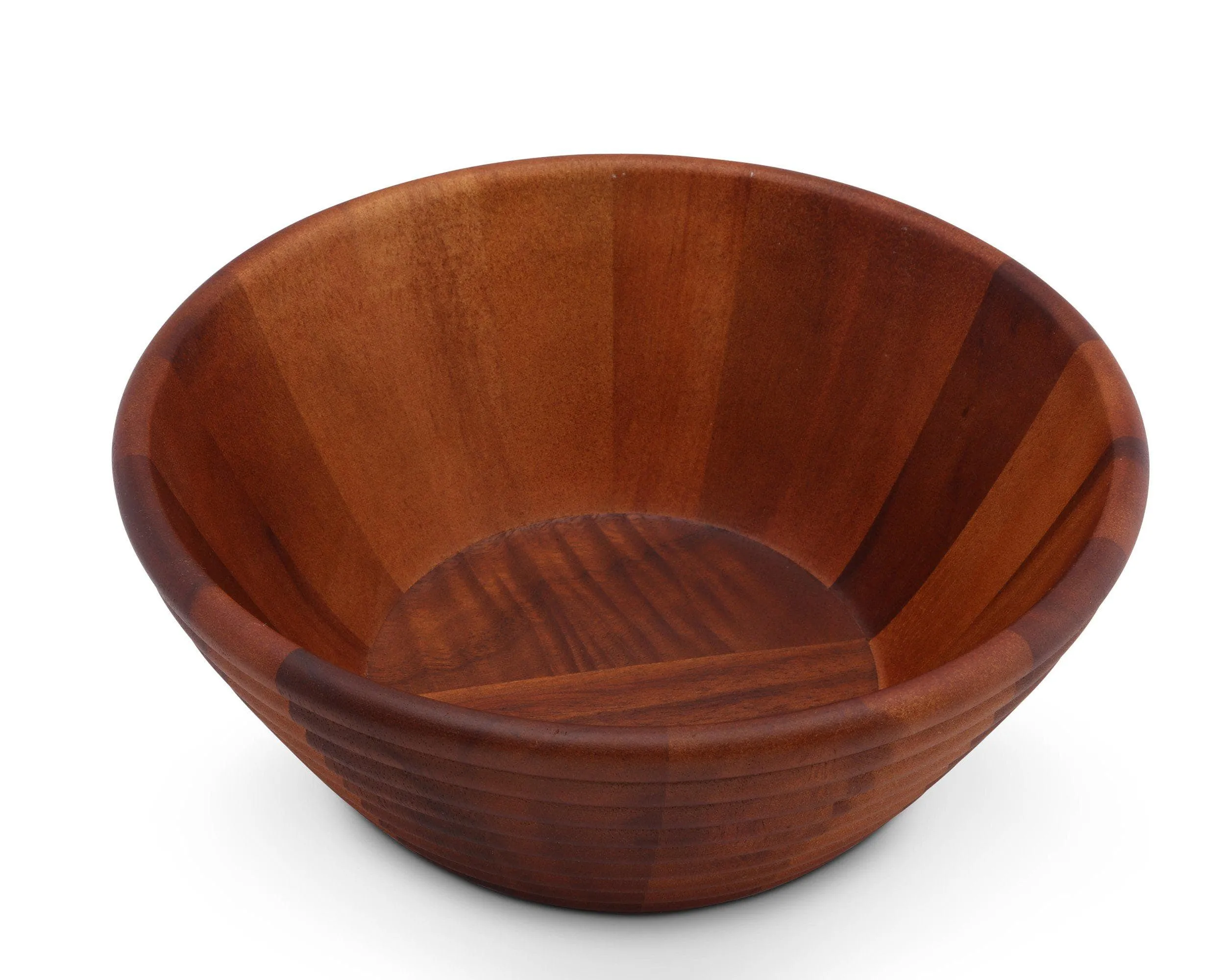 Bee Hive Style Wooden Acacia Salad Bowl Large