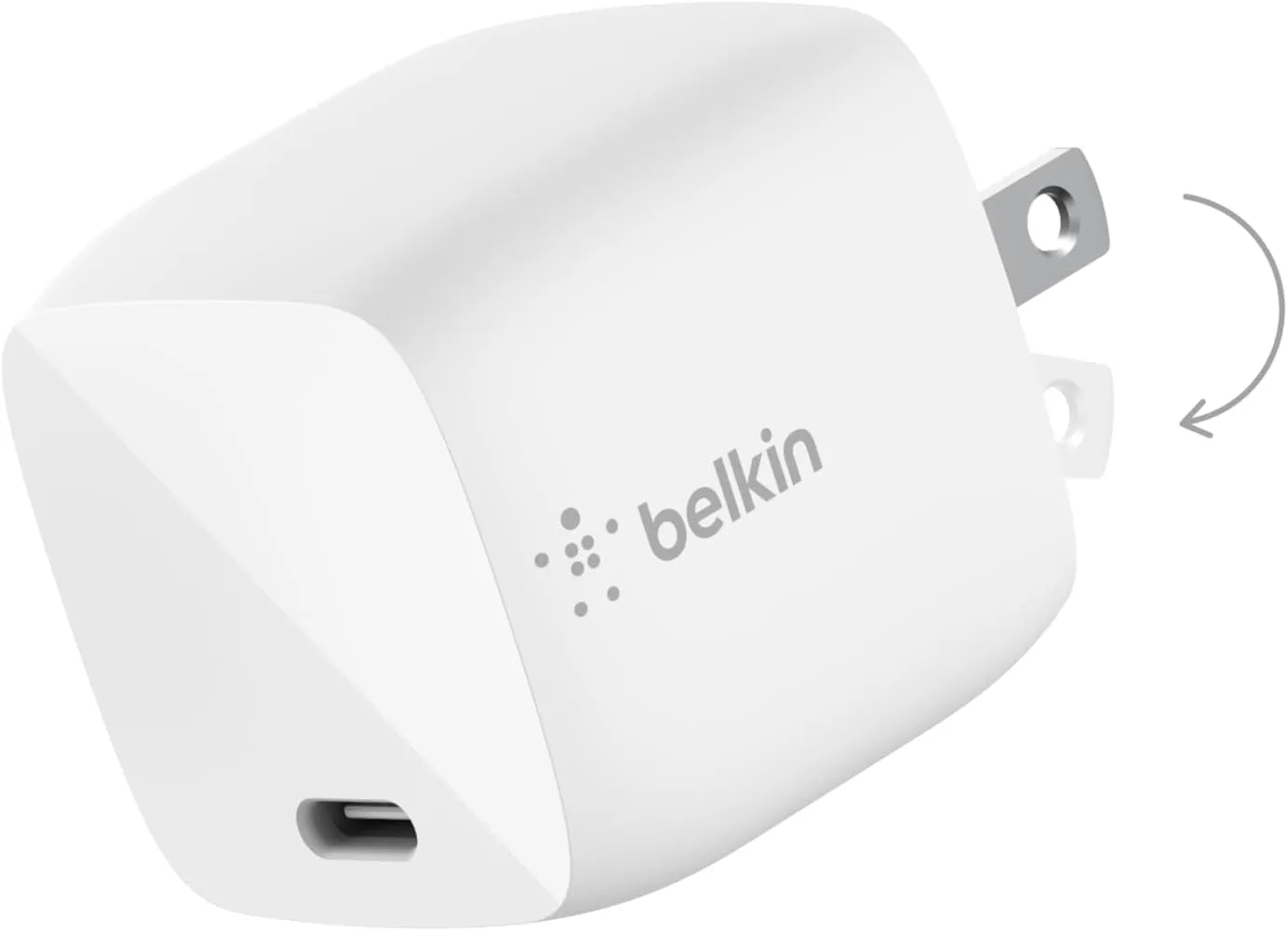 Belkin Boostcharge USB-C 30W Gan Wall Charger - Iphone Charger W/ Power Delivery - Fast Charging USB-C Charger for Iphone 15, 15 Plus, 15 Pro, 15 Pro Max, Iphone 14, Iphone 13, Macbook Pro, Ipad Pro