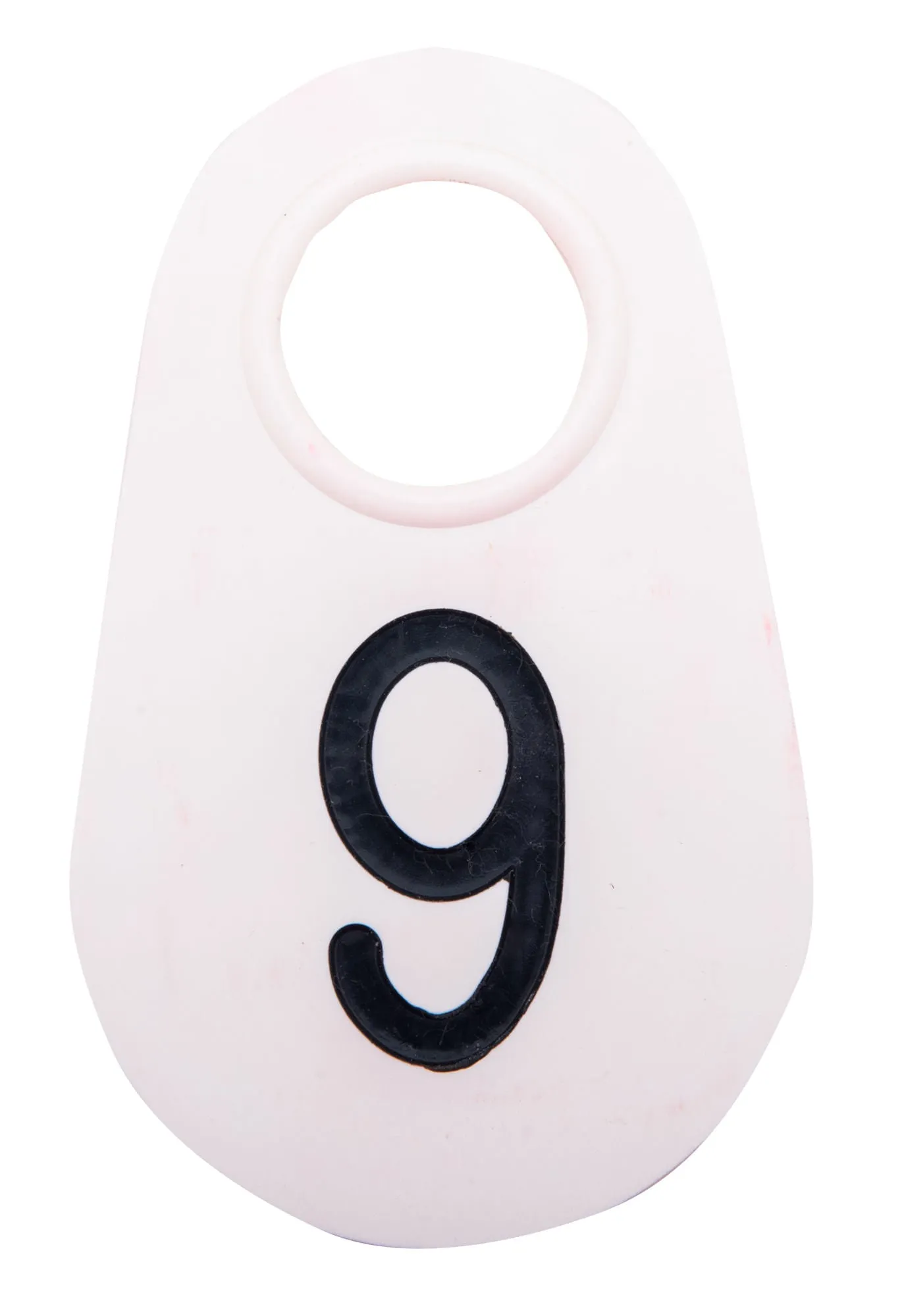 Bock's Nylon Numbered Identification Tags 1-100, White