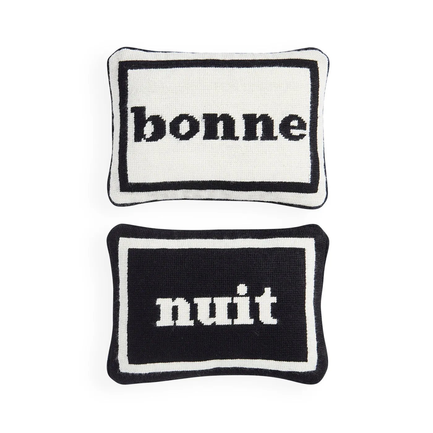 Bonne Nuit Needlepoint Cushion Set