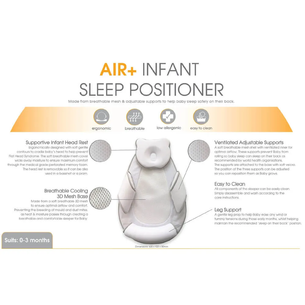 Bubba Blue Air  Infant Sleep Positioner With Head Rest