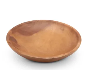 Calabash Round Acacia Wood Salad  Bowl