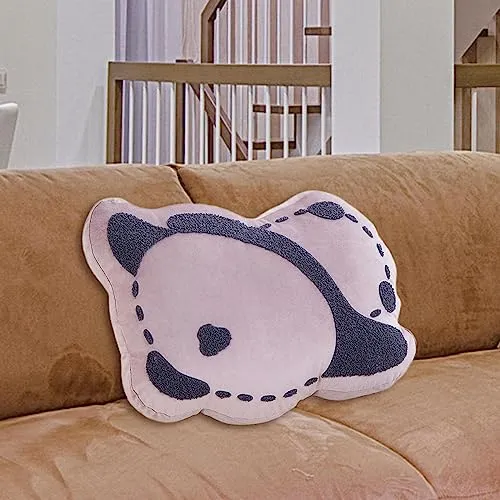 CALANDIS® Panda Plush Pillow Soft Gifts Cute Plush Toy for Adults Gaming Bedroom Purple | 1Pcs Panda Throw Pillow Case