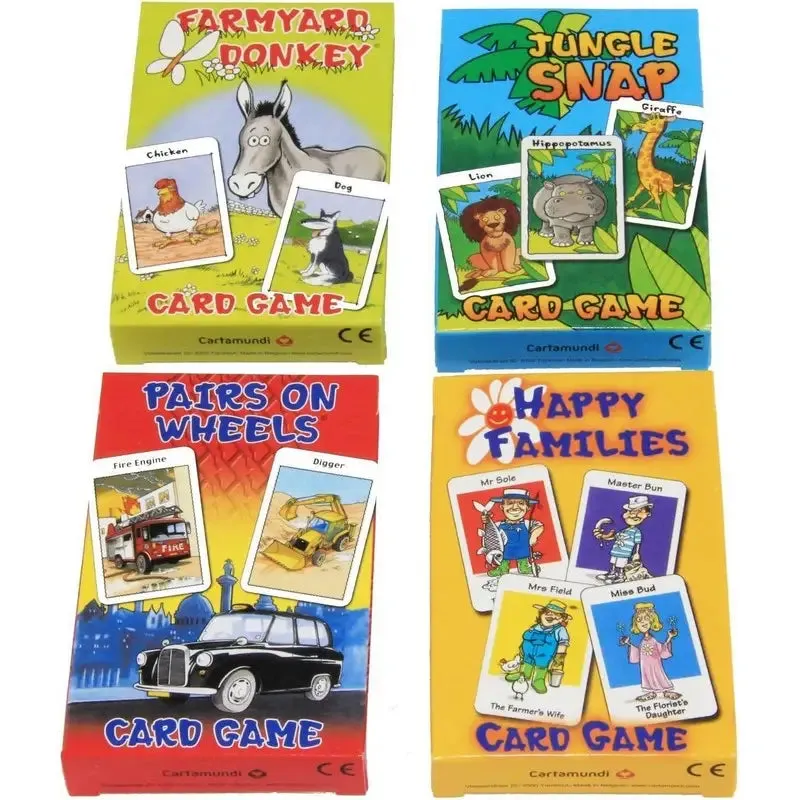 Cartamundi Children’s Card Games - 4 Assorted Games To Choose