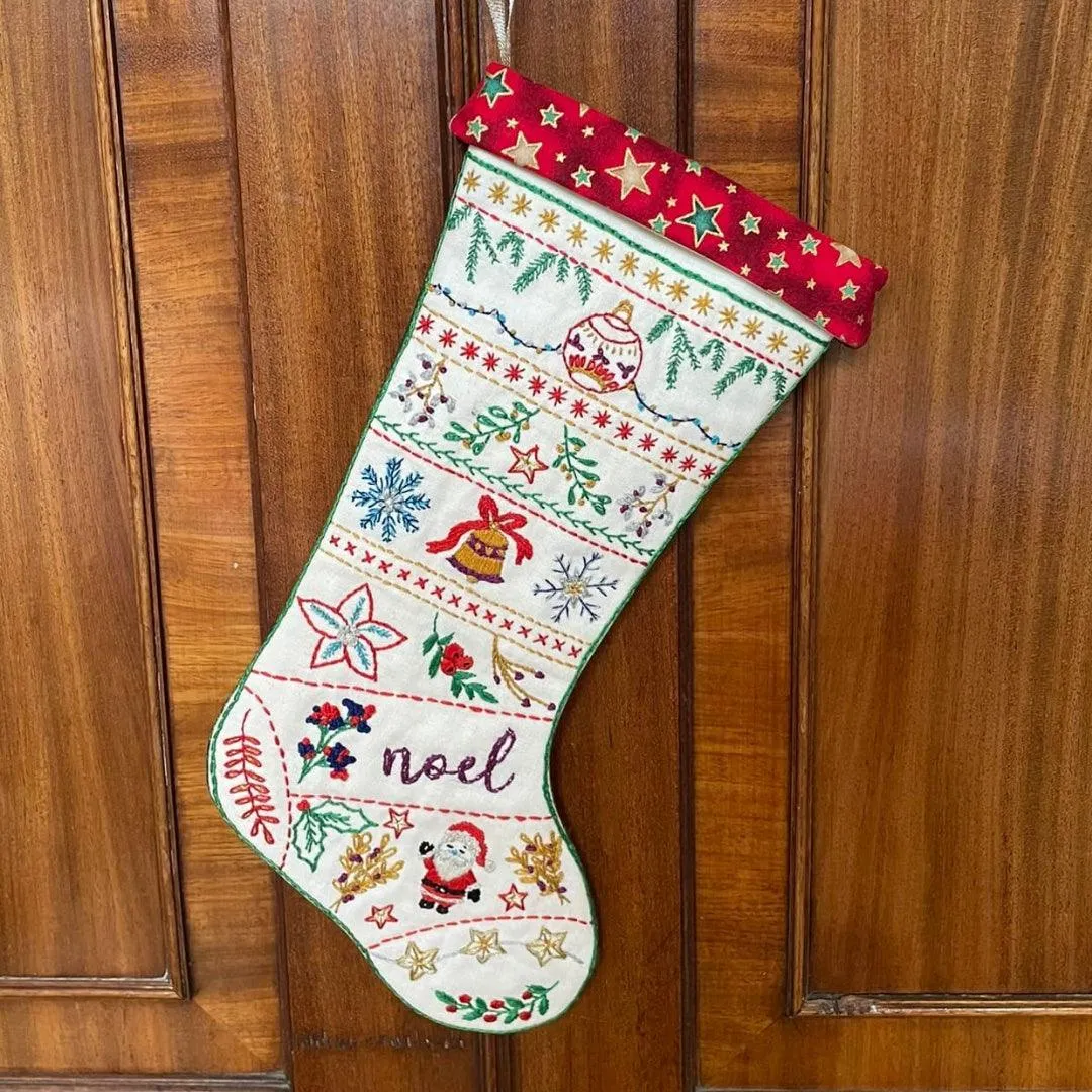 Christmas Stocking Hand Embroidery Kit