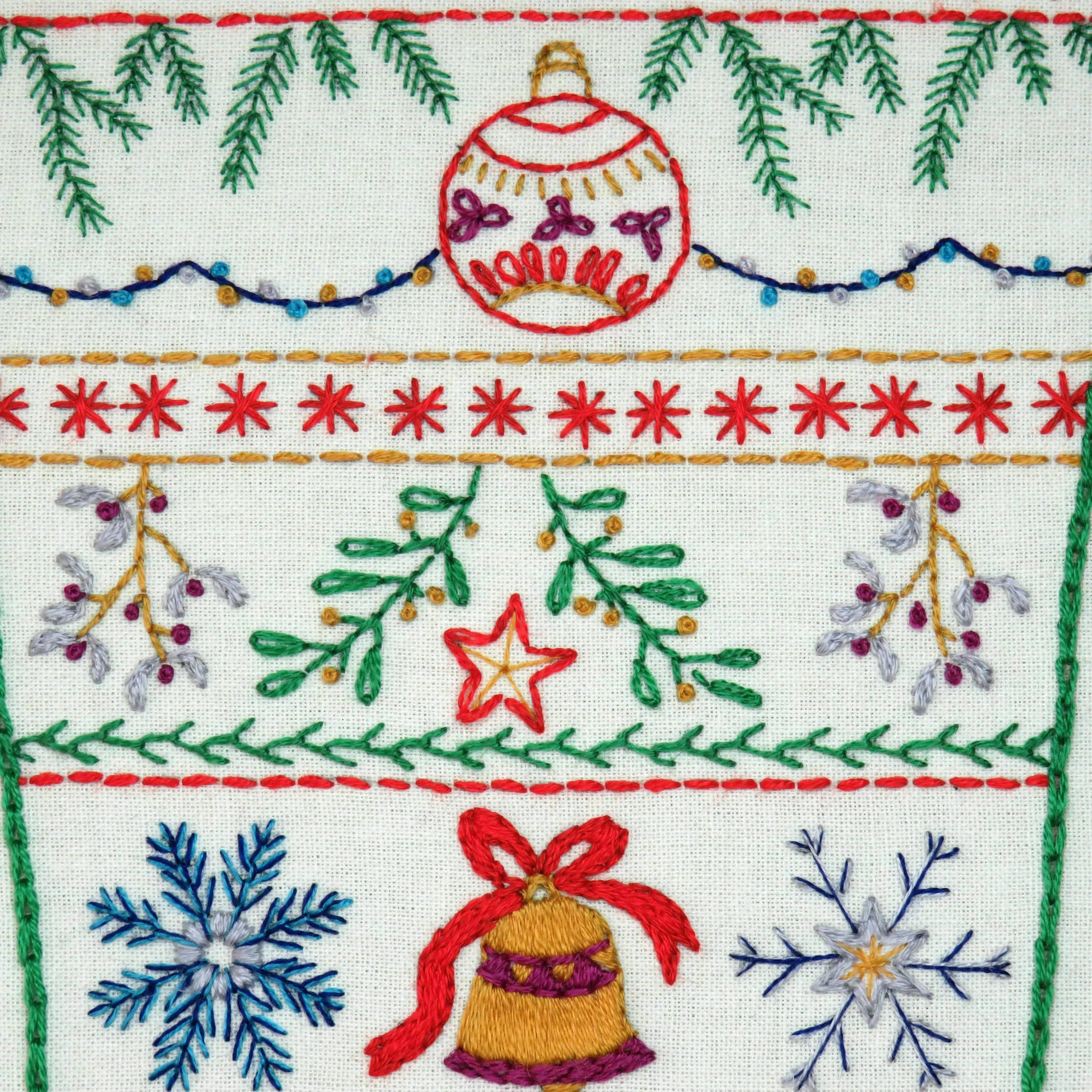 Christmas Stocking Hand Embroidery Kit