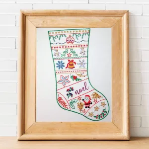 Christmas Stocking Hand Embroidery Kit