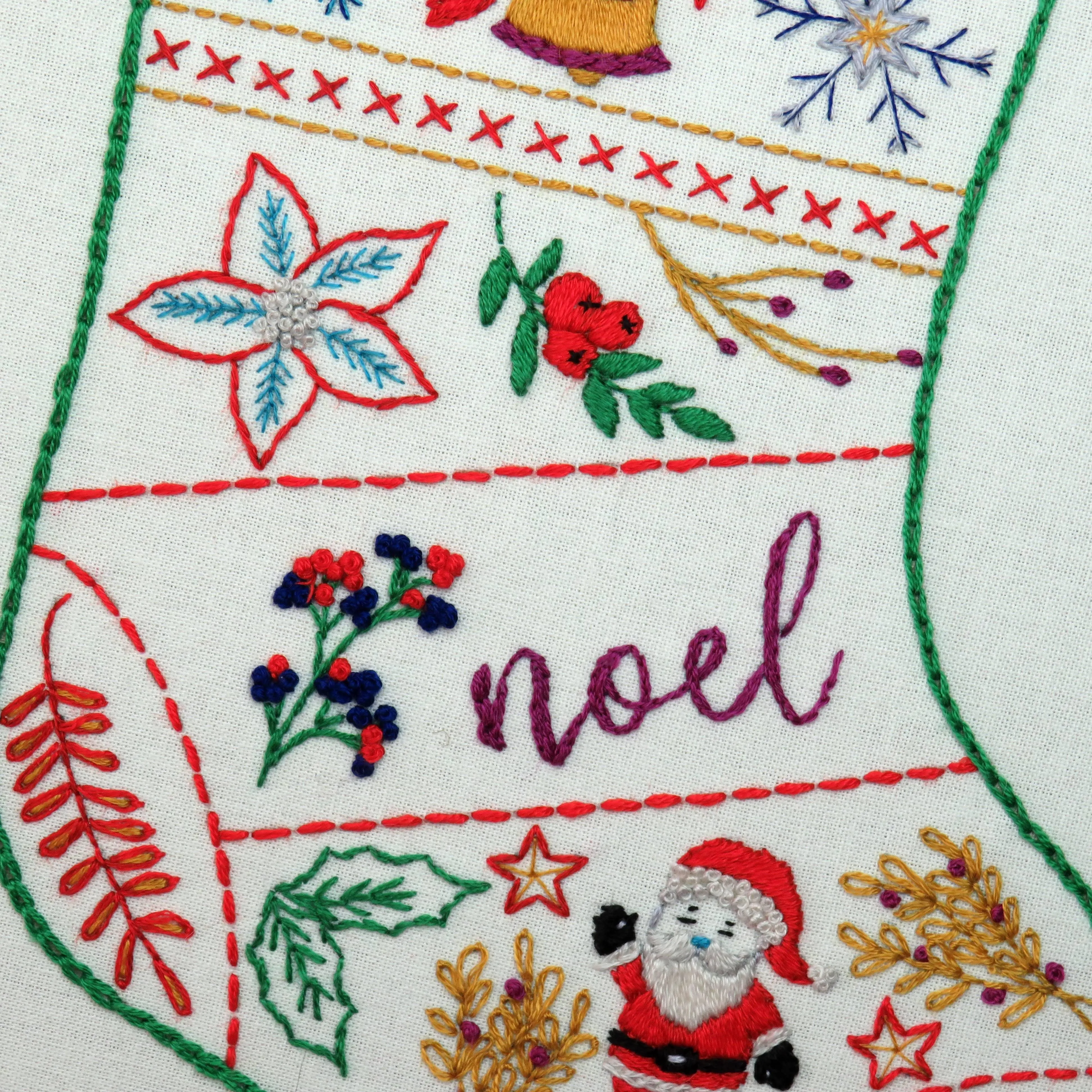 Christmas Stocking Hand Embroidery Kit