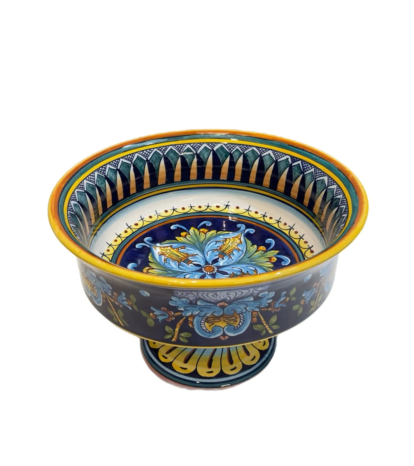 Collectible Majolica Centerpiece on a Pedestal B-19