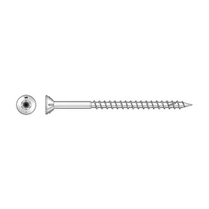 Deck-Drive DWP WOOD SS Screw - #10 x 2-1/2 in. T-25, Flat Head, Type 305 (350-Qty) (Pack of 6)