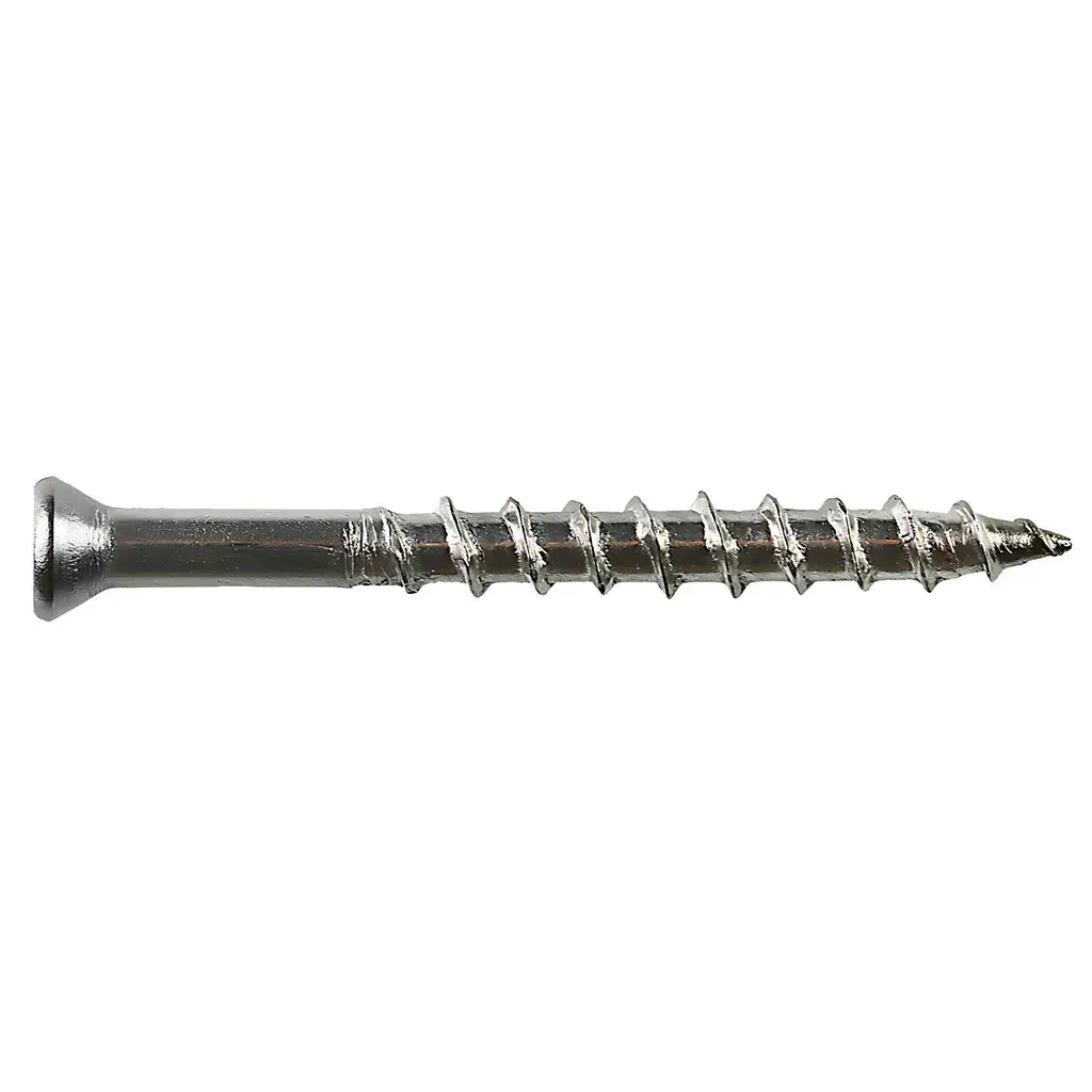 Deck-Drive DWP WOOD SS Screw - #7 x 1-1/4 in. T15, Trim Head, Type 316 (5 lb.) (Pack of 6)