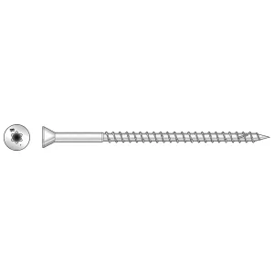 Deck-Drive DWP WOOD SS Screw - #7 x 3 in. T-15, Trim Head, Type 316 (350-Qty) (Pack of 6)