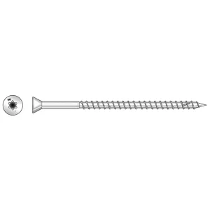 Deck-Drive DWP WOOD SS Screw - #7 x 3 in. T-15, Trim Head, Type 316 (350-Qty)