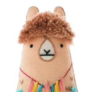 Embroidered Llama Plushie Kit | Kiriki Press