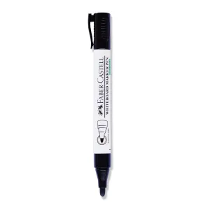 FABER-CASTELL Whiteboard Marker Black Bullet Tip (10pc Box)