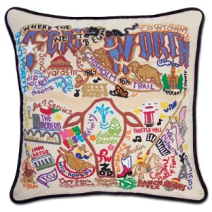 FORT WORTH PILLOW BY CATSTUDIO