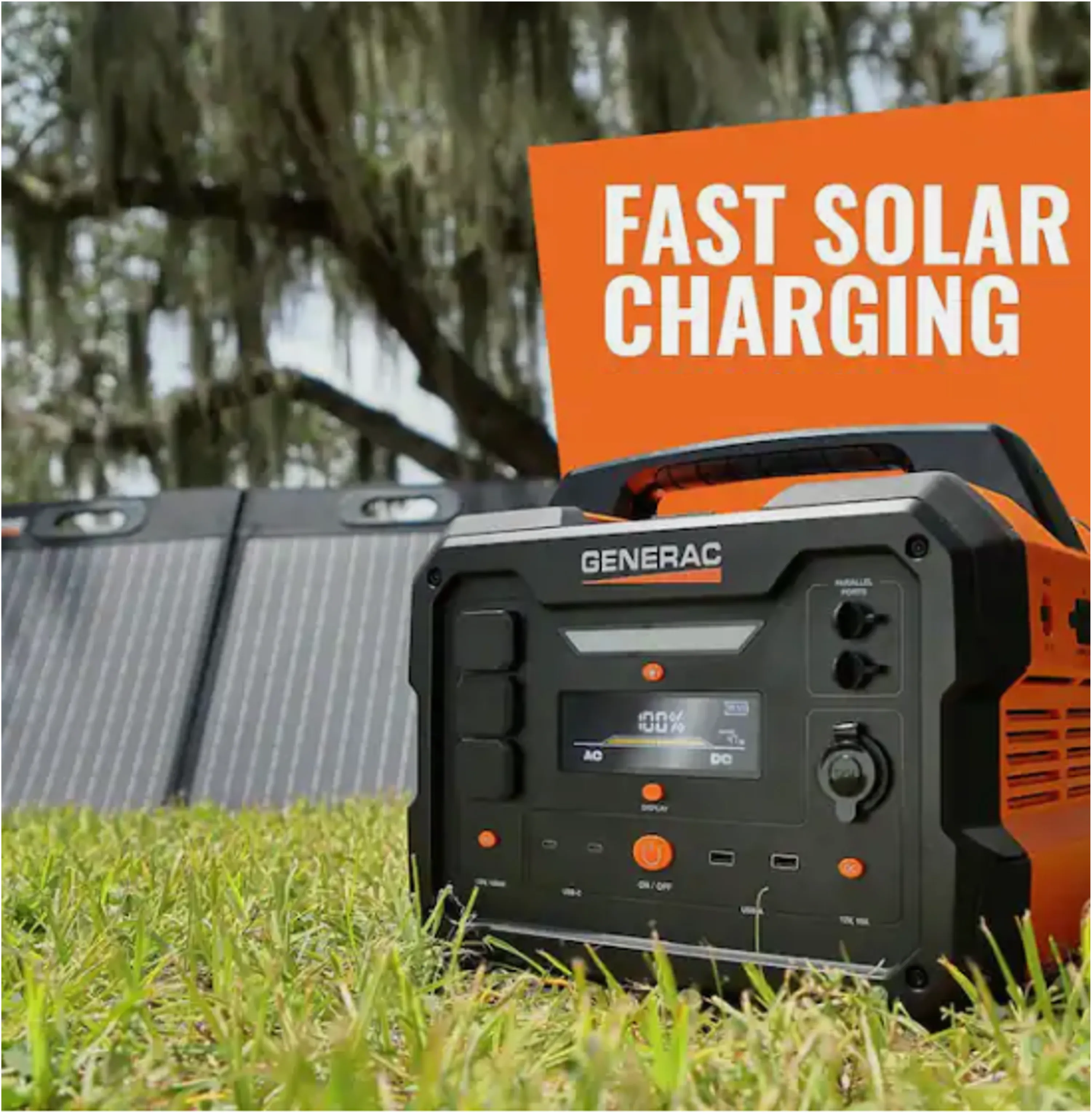 Generac GS100 Solar Panel Accessory for the Generac GB1000 Portable Power Station