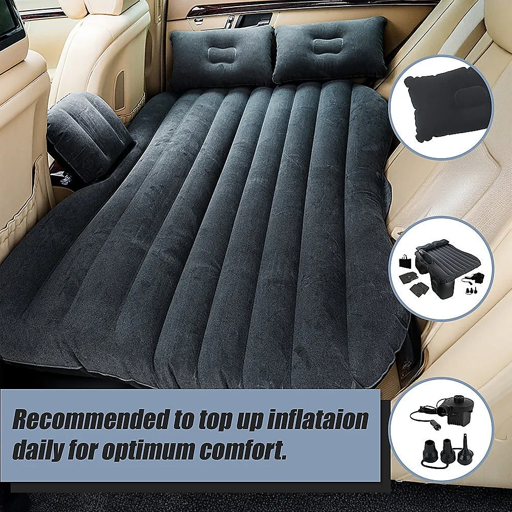 High-Quality Inflatable Car Mattress w/ Pump, Pillows & Bag