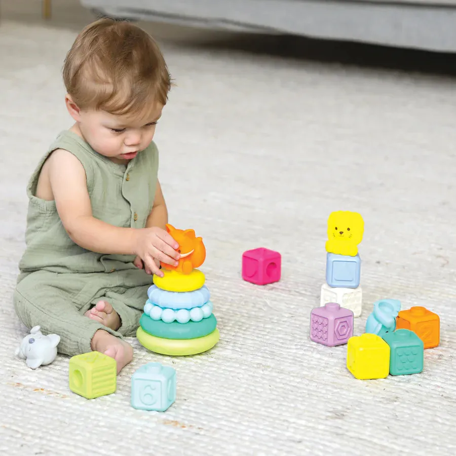 Infantino Stackables Balls Blocks & Buddies Activity Playset