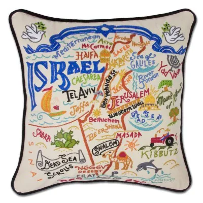 ISRAEL PILLOW BY CATSTUDIO