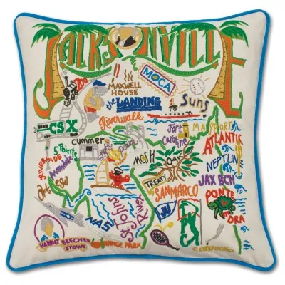 JACKSONVILLE PILLOW BY CATSTUDIO