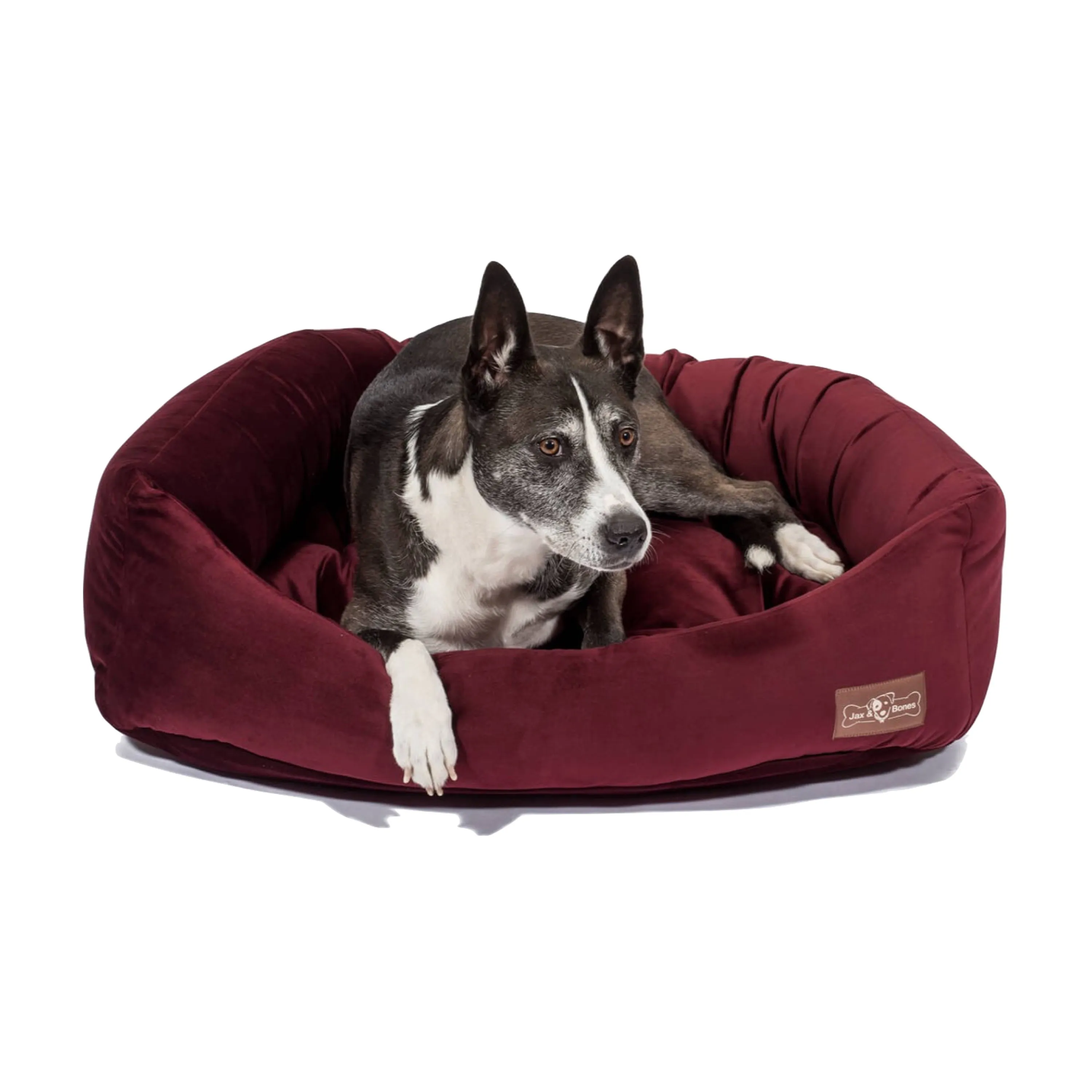 Jax & Bones Plush Velour Napper Wine/ Maroon