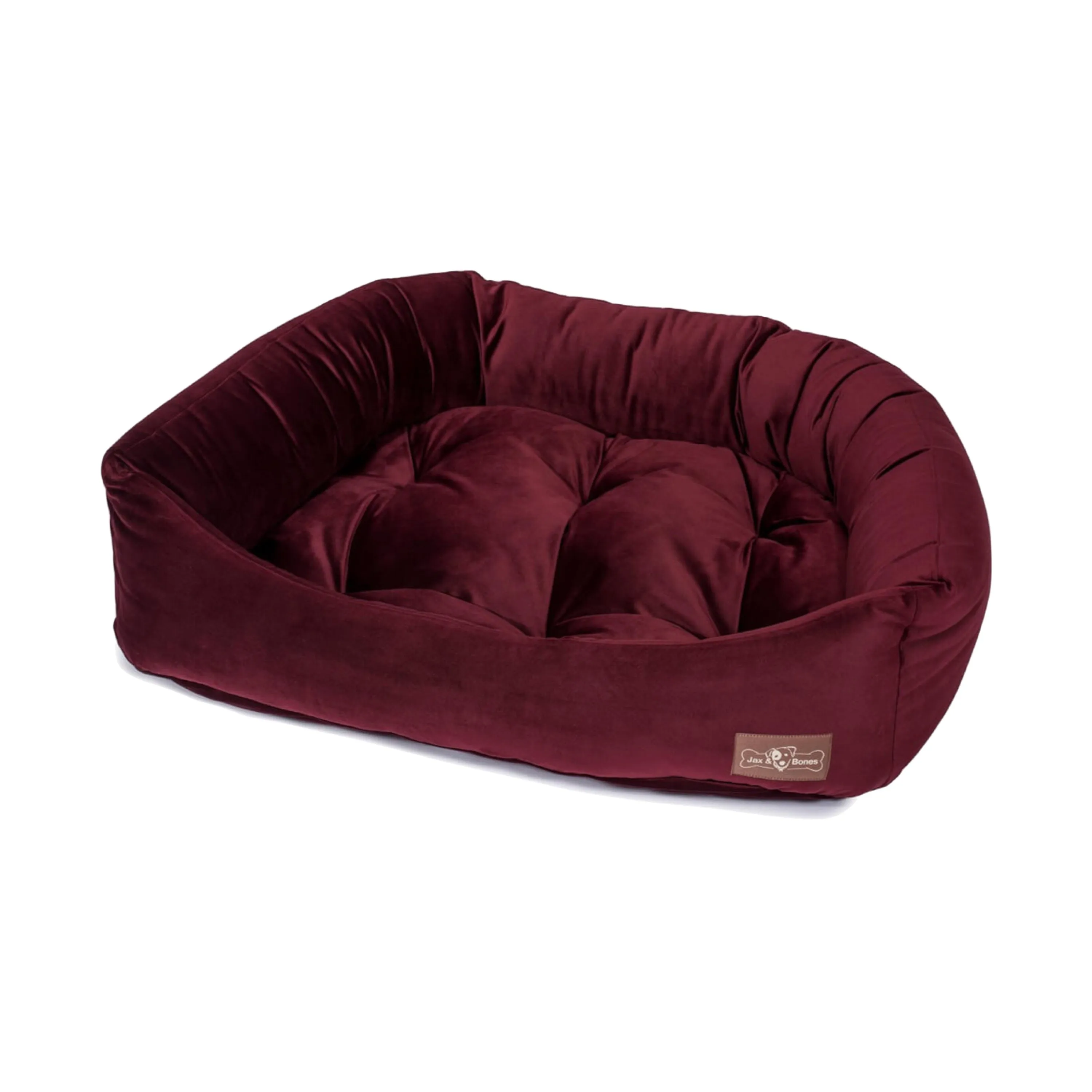 Jax & Bones Plush Velour Napper Wine/ Maroon