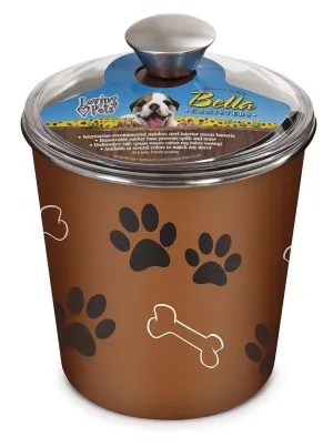 Loving Pets Bella Dog and Cat Treat Canister, Copper