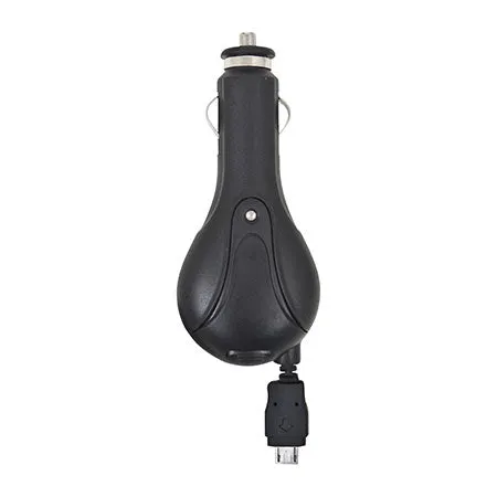 Micro USB Car Charger | Car Charger for Smartphones | Retractable Cord