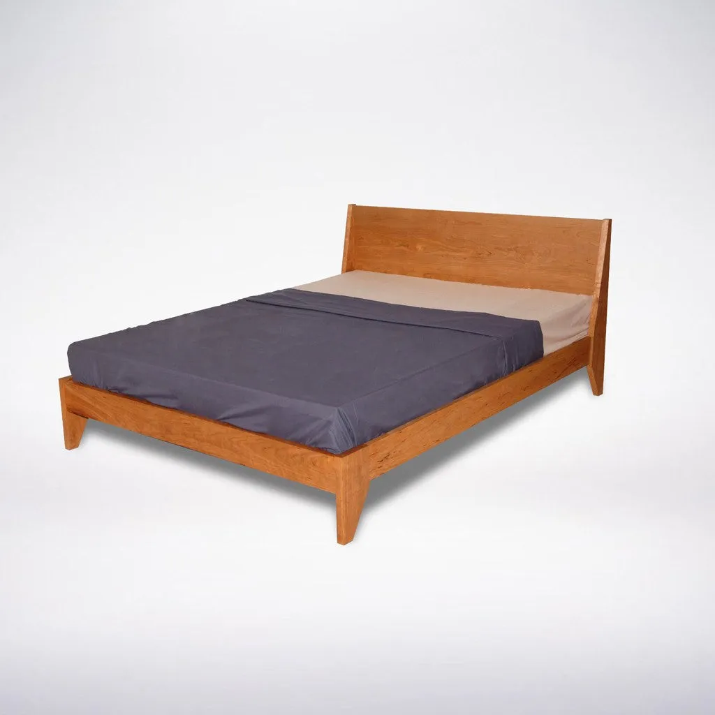 Modern "TWO" Platform Bed: Handmade Mid Century Modern Bed, Solid Wood with Organic Finish