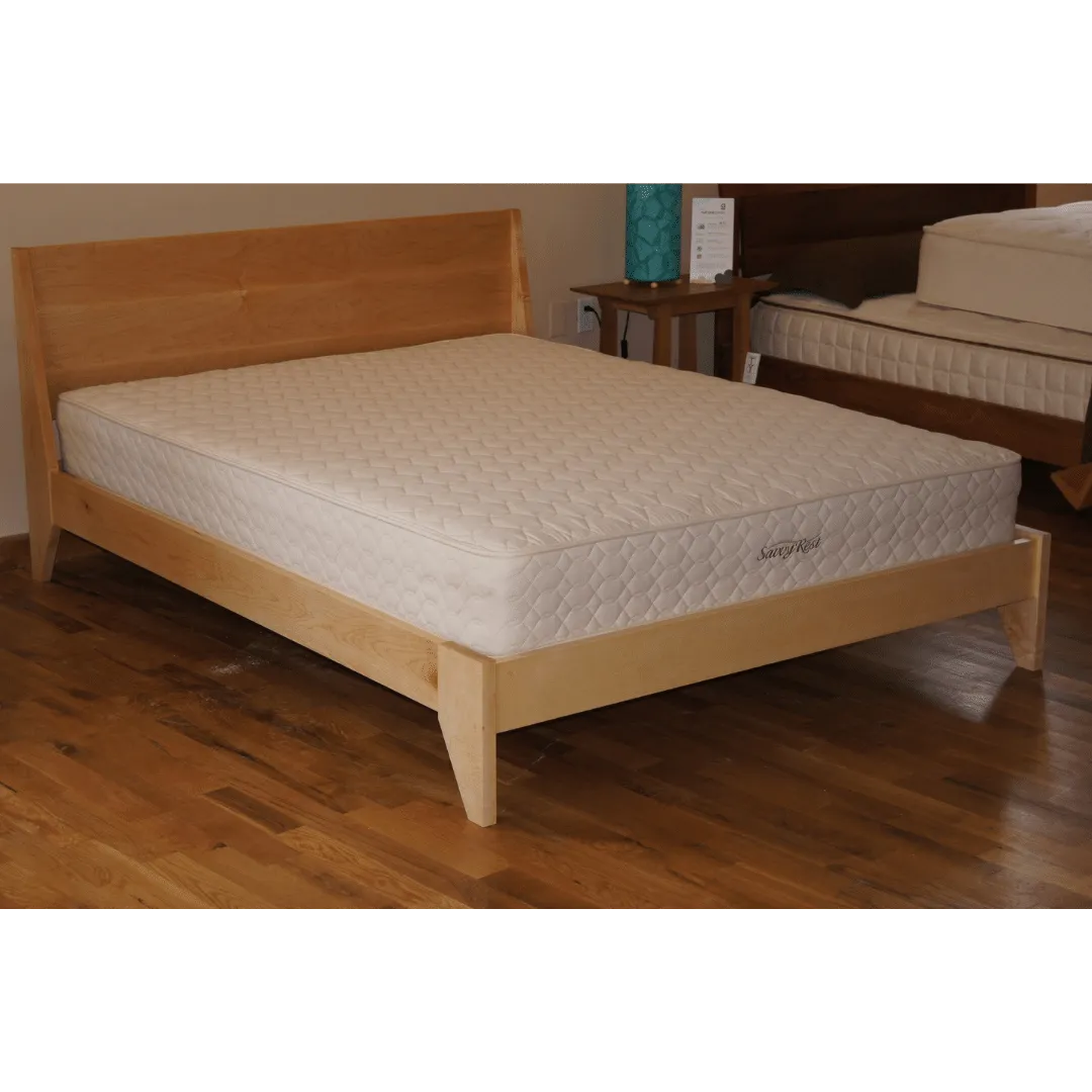 Modern "TWO" Platform Bed: Handmade Mid Century Modern Bed, Solid Wood with Organic Finish