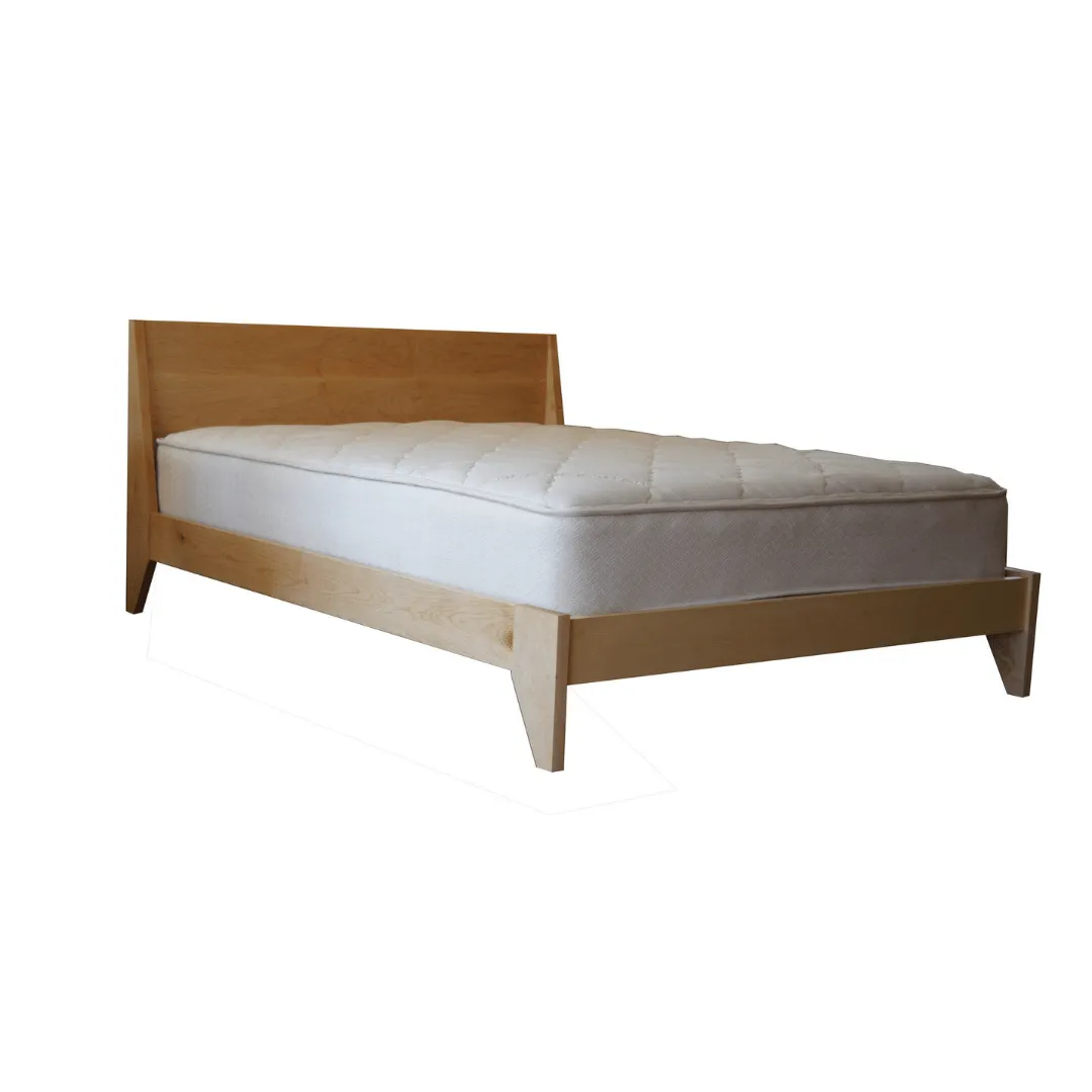 Modern "TWO" Platform Bed: Handmade Mid Century Modern Bed, Solid Wood with Organic Finish