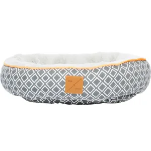 Mog & Bone Four Seasons Reversible Cat Bed - Grey Ikat