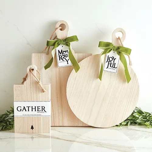 Natural Wood Boards Set