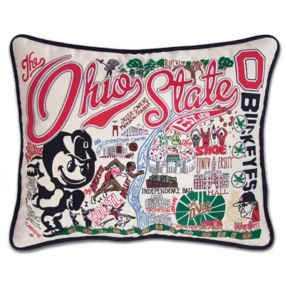 OHIO STATE UNIVERSITY PILLOW BY CATSTUDIO