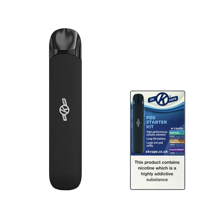 OK Vape Pod Starter Kit   3 Refills