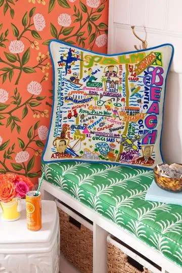 PALM BEACH PILLOW BY CATSTUDIO