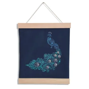 Peacock Banner Embroidery Kit