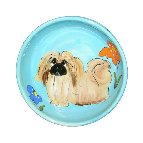 Pekingese 3 Dog Bowl