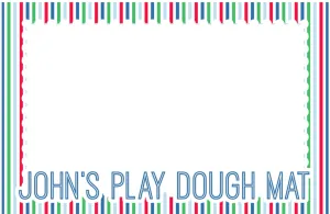 Personalized Play dough Placemat-Blue