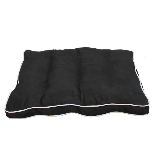 PetPals Black Faux Suede Pet Bed