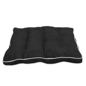 PetPals Black Faux Suede Pet Bed