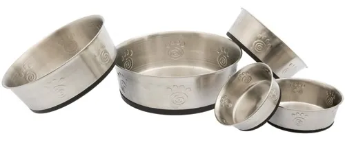 Petrageous Cayman Classic Non-Skid Stainless Steel Bowls