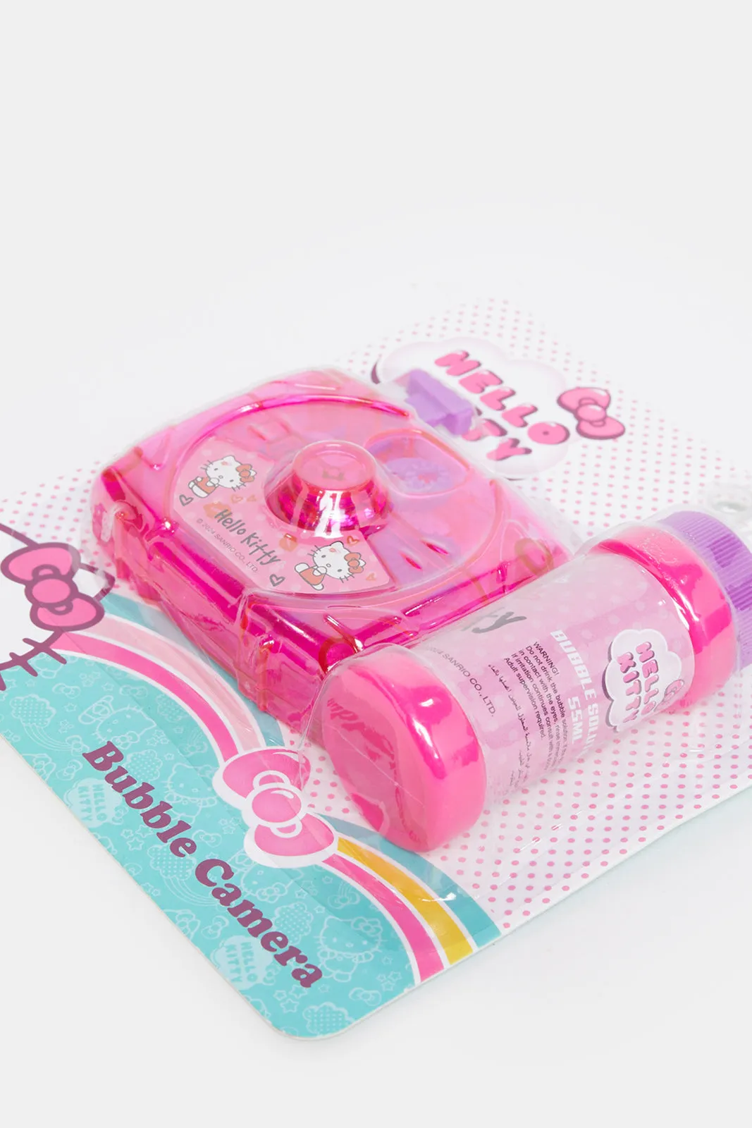 Pink Hello Kitty Print Bubble Camera